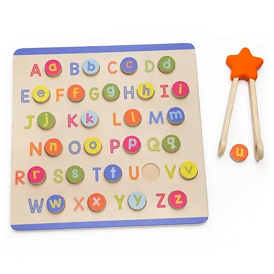 Alphabet & Letter Sounds Wooden Puzzle – Phonics Learning Toy