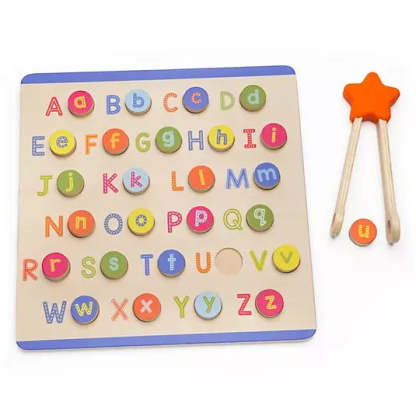 Alphabet & Letter Sounds Wooden Puzzle – Phonics Learning Toy
