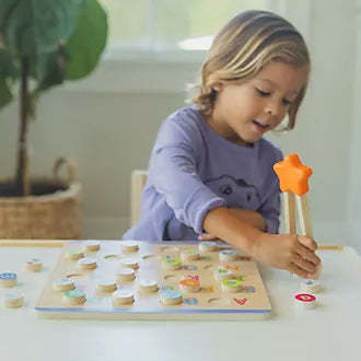 Alphabet & Letter Sounds Wooden Puzzle – Phonics Learning Toy