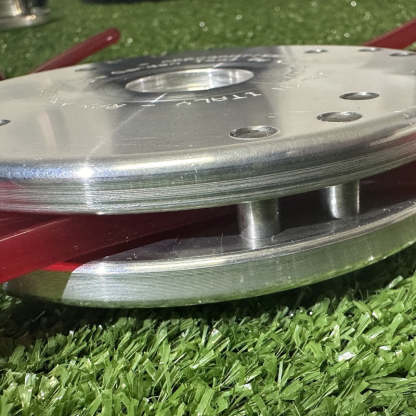 Rope-type weeding machine head