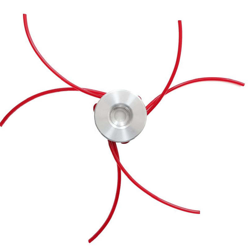 Rope-type weeding machine head