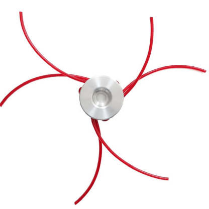 Rope-type weeding machine head