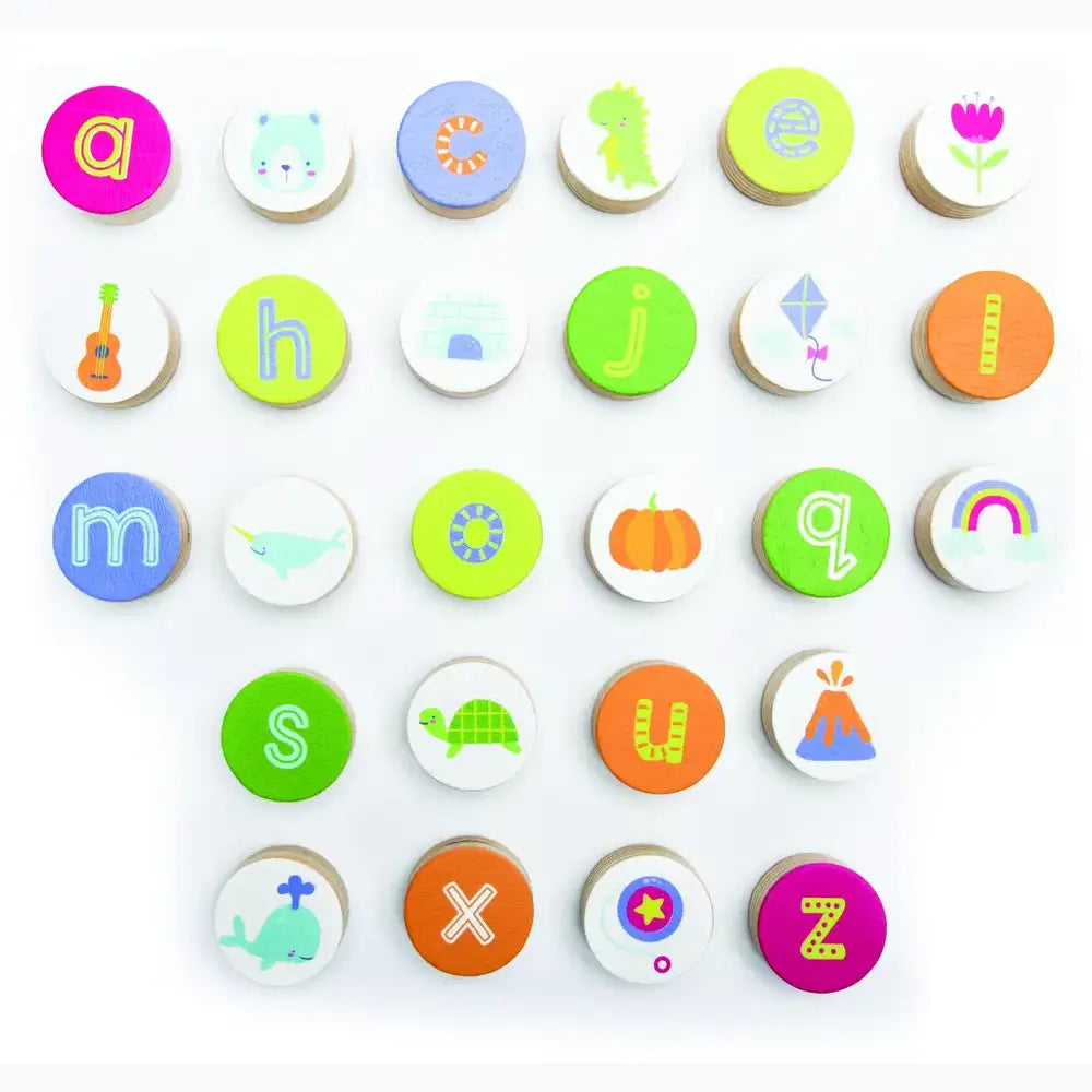 Alphabet & Letter Sounds Wooden Puzzle – Phonics Learning Toy