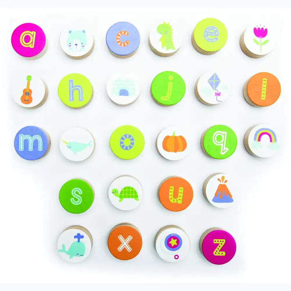 Alphabet & Letter Sounds Wooden Puzzle – Phonics Learning Toy