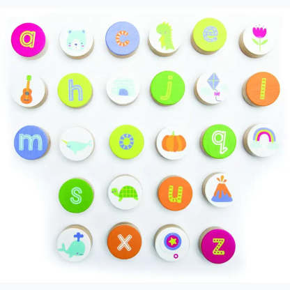 Alphabet & Letter Sounds Wooden Puzzle – Phonics Learning Toy