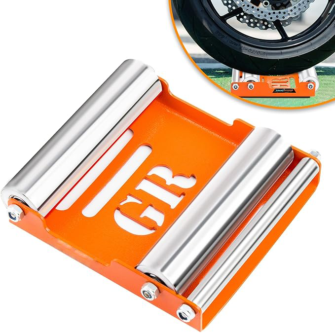 Motorcycle wheel cleaning rack - a replacement for a repair rack