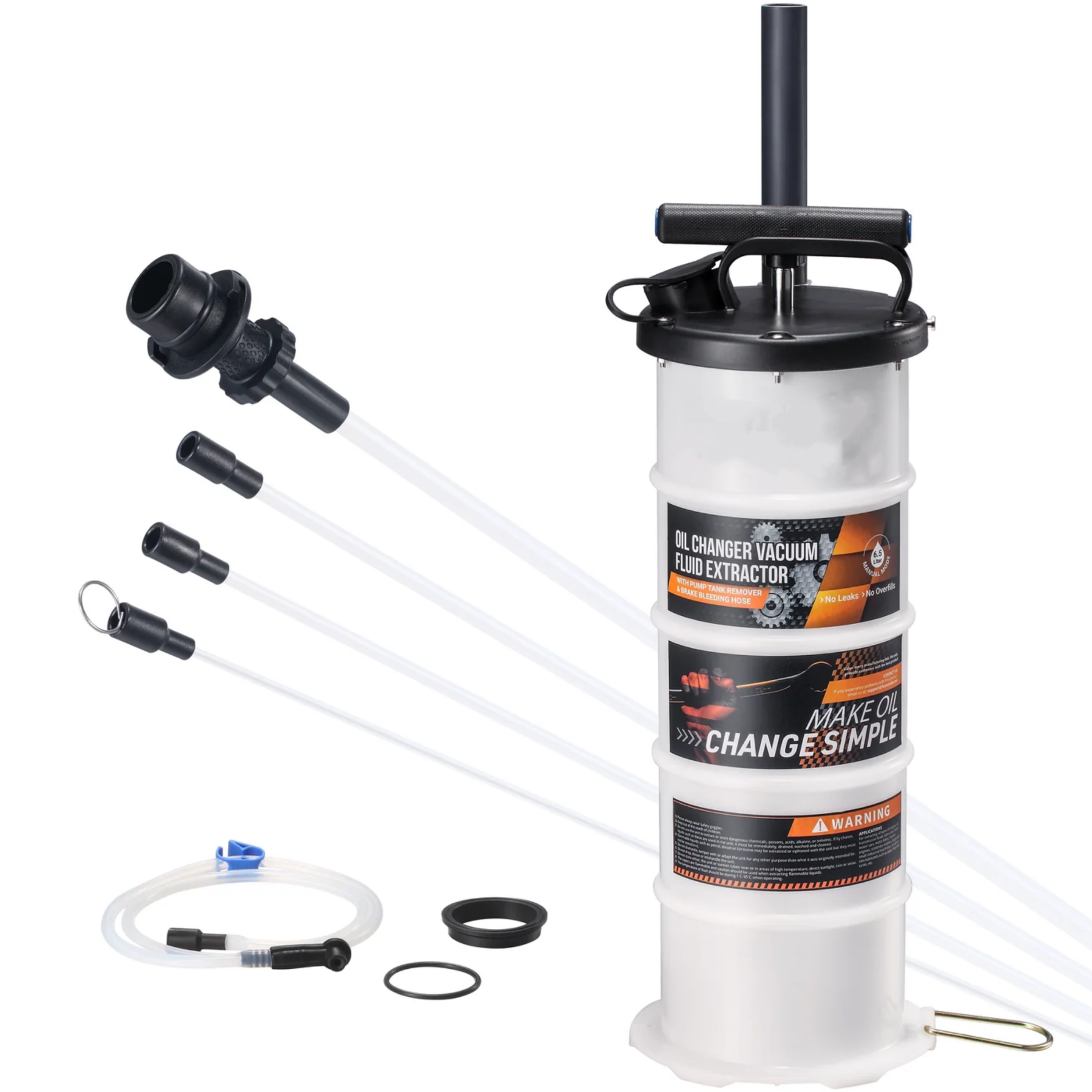 Fluid Extractor – Manual Vacuum Oil Extractor with Pump Tank & Brake Bleeding Kit