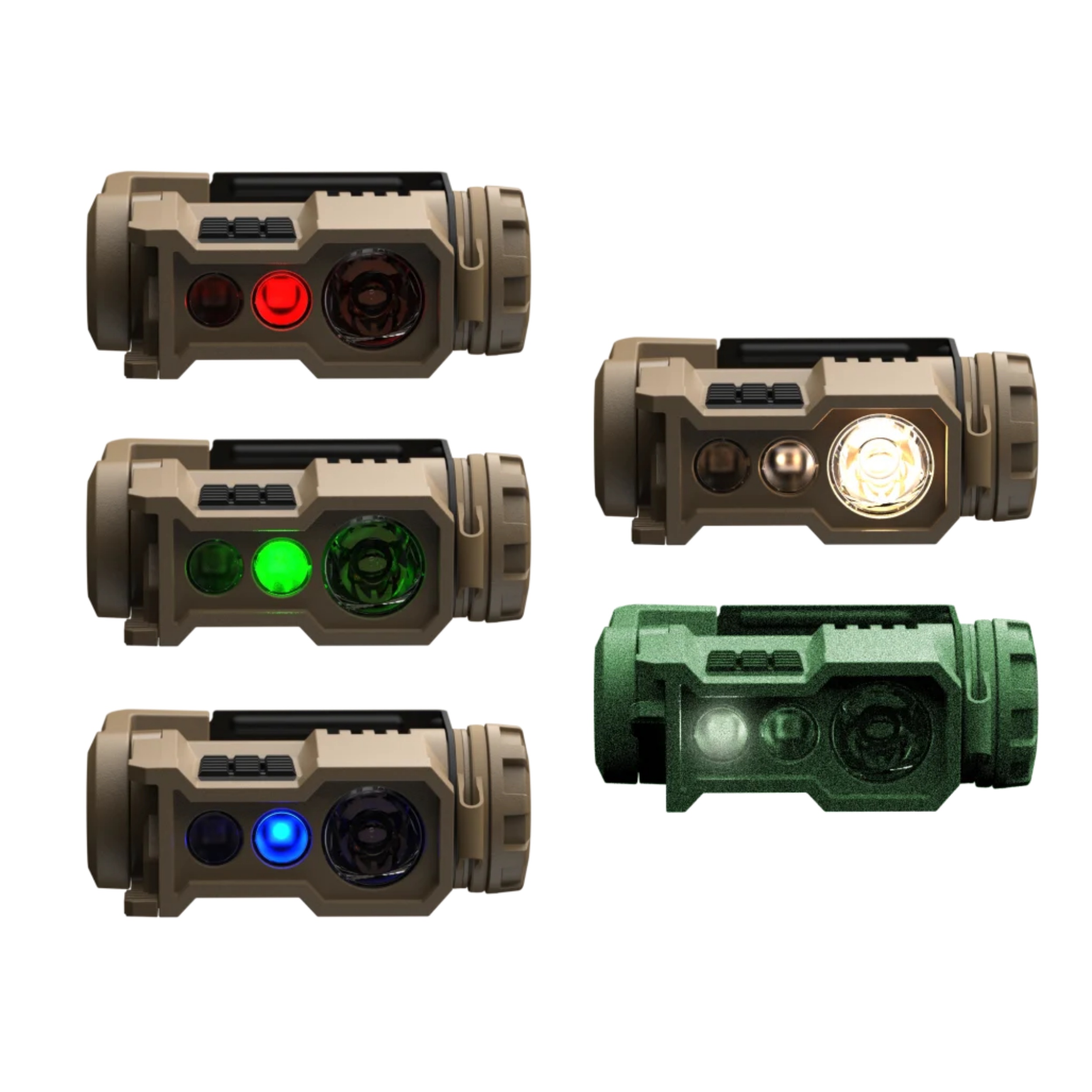 Tactical Headlamp with IR Lock Mode – 300 Lumens, IP68, Dual‑Fuel