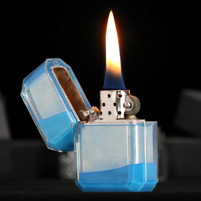 Glowing quicksand lighter with all-metal structure
