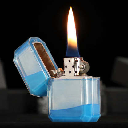 Glowing quicksand lighter with all-metal structure