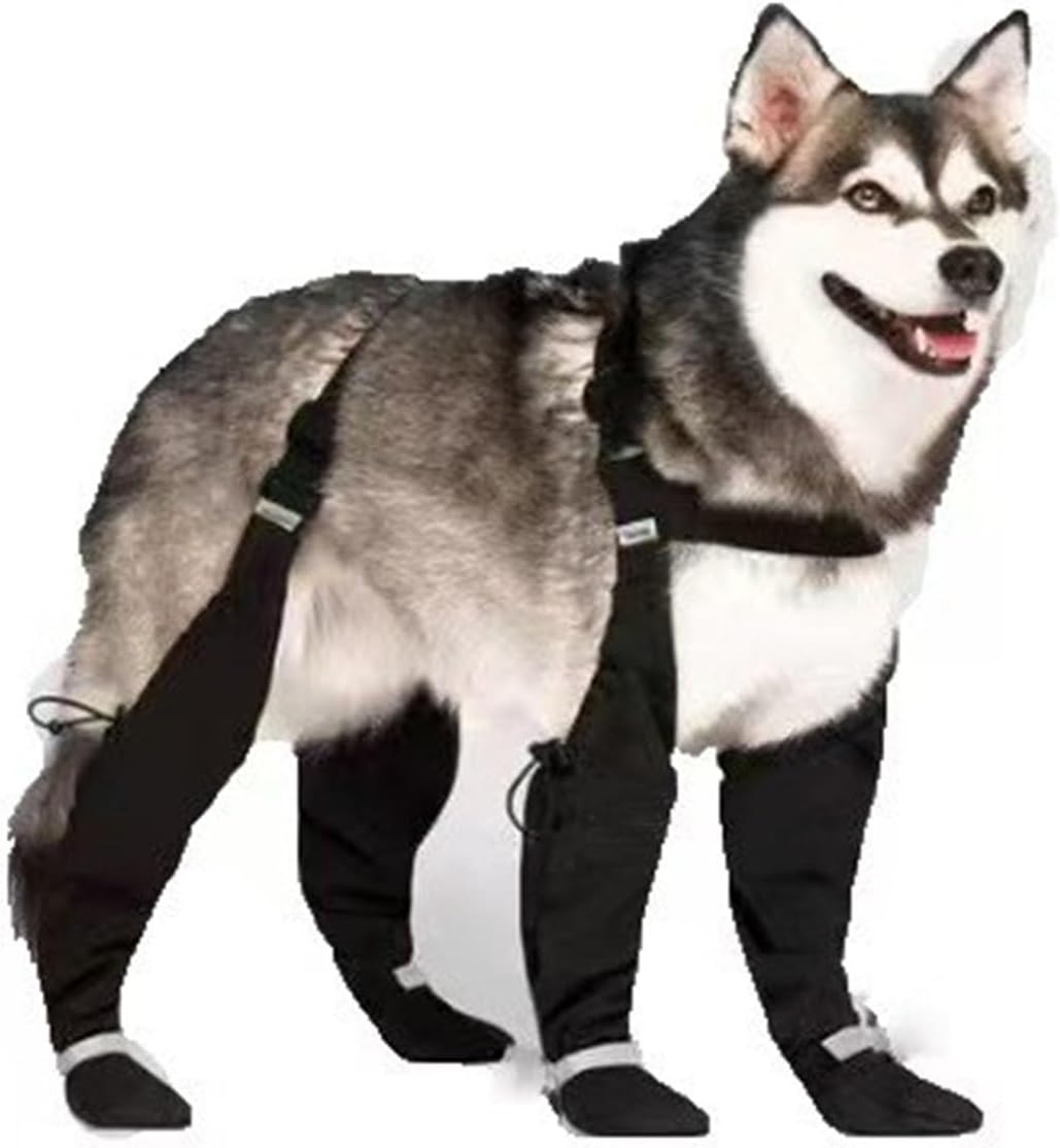 Dog Boots with Suspenders – Adjustable, Anti‑Slip Waterproof Paw Protectors