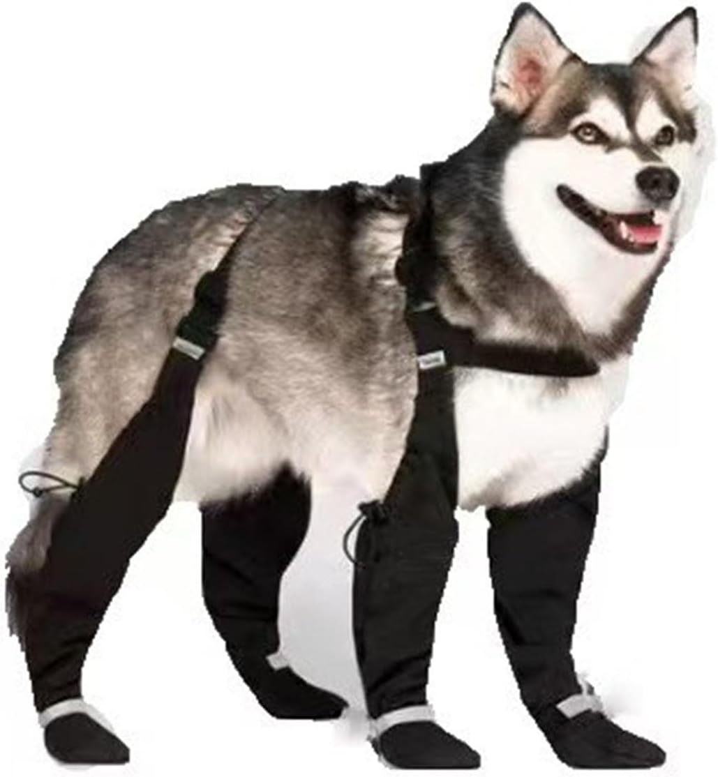 Dog Boots with Suspenders – Adjustable, Anti‑Slip Waterproof Paw Protectors
