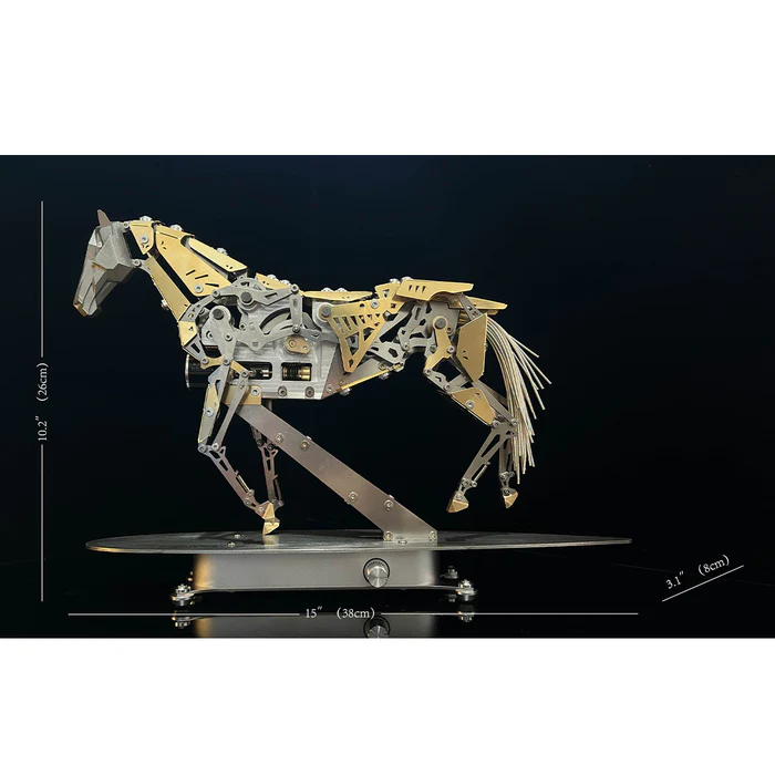 Mechanical Running Horse – 3D Metal Puzzle Assembly Kit 🐎⚙️🔧