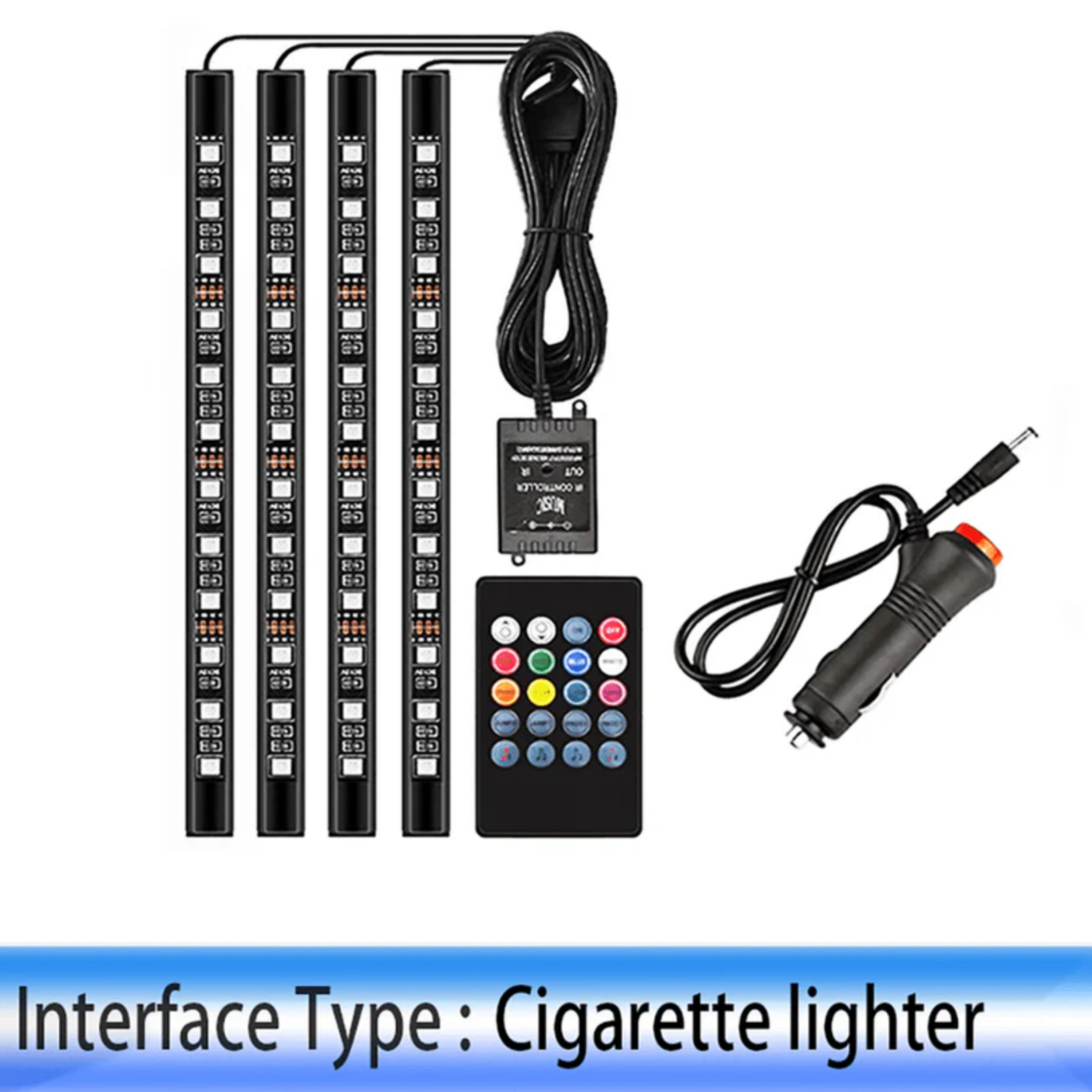 Interior Car Footwell Lights – RGB LED Ambient Lighting Kit