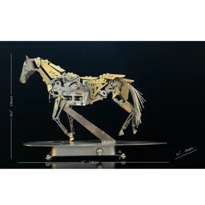 Mechanical Running Horse – 3D Metal Puzzle Assembly Kit 🐎⚙️🔧