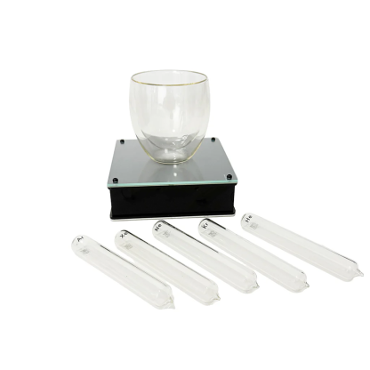 Glass-sealed rare gas light tube