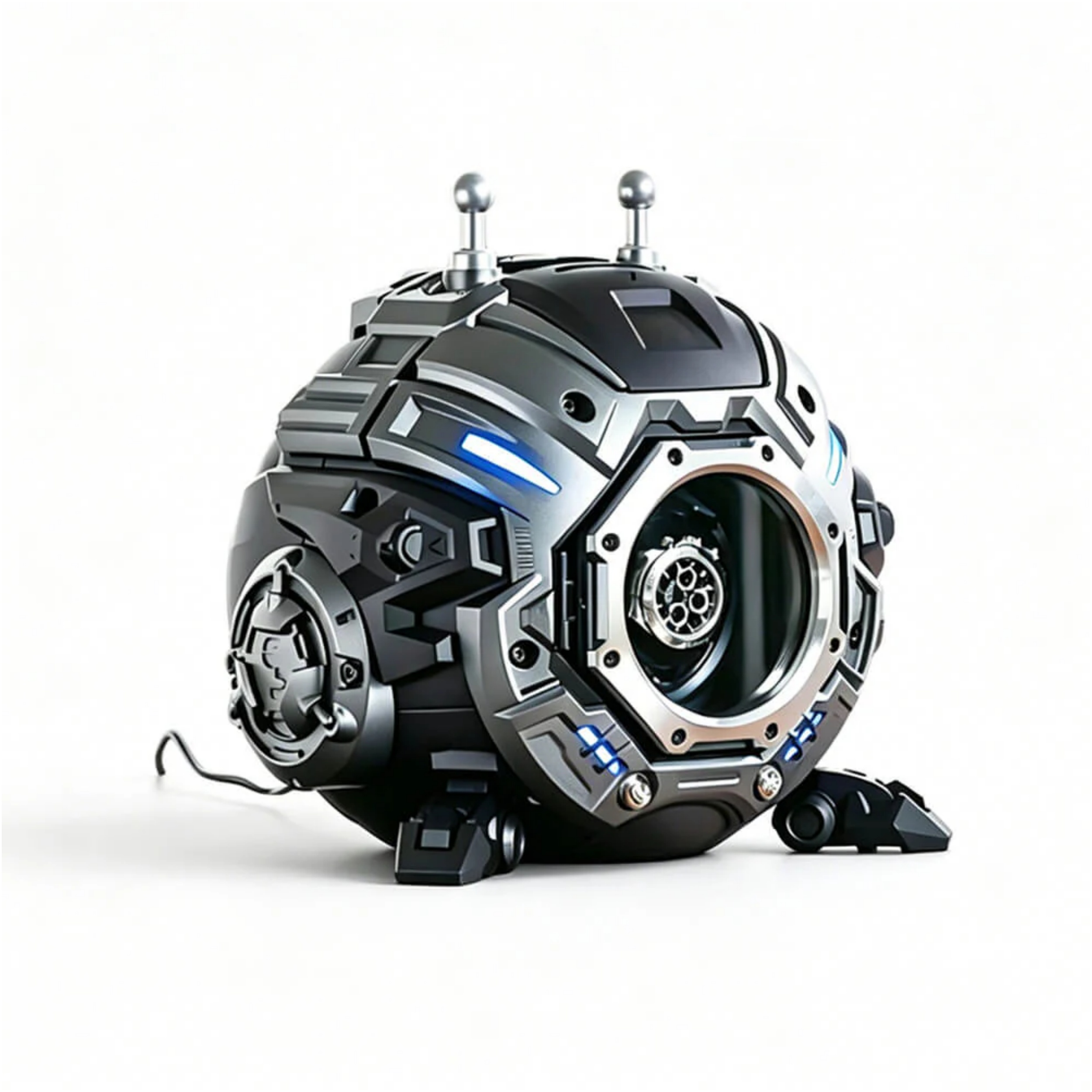 Gravity Furnace Cyber‑Mecha Watch Winder – Robot Arm, Touchscreen & USB‑C