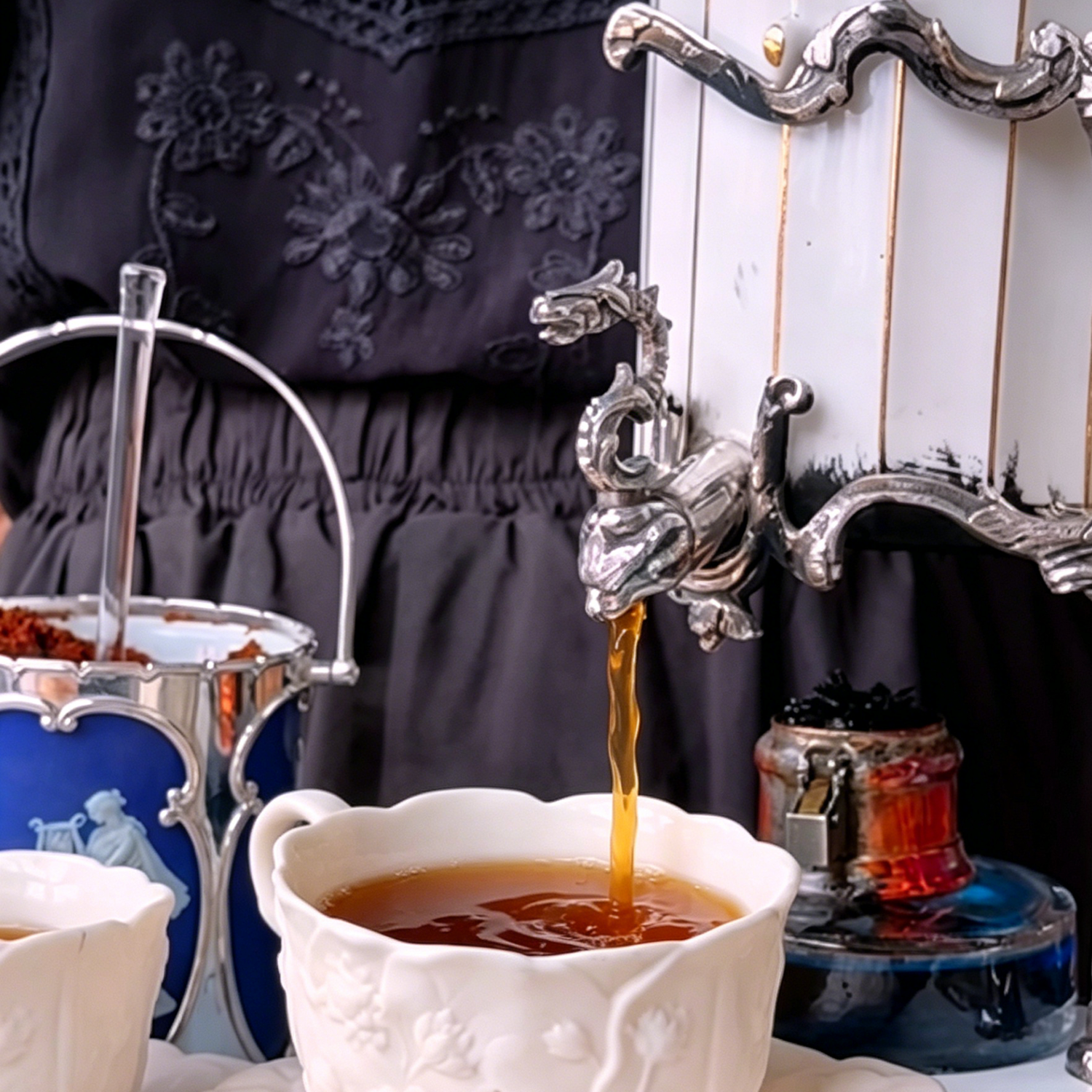 Balanced siphon vacuum coffee machine