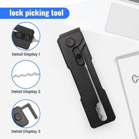 Lock picking tool kit, decompression lock picking tool, portable lock picking hook kit