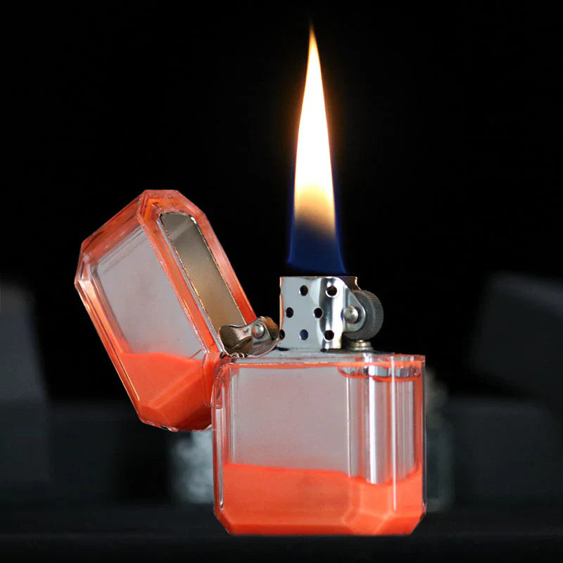 Glowing quicksand lighter with all-metal structure