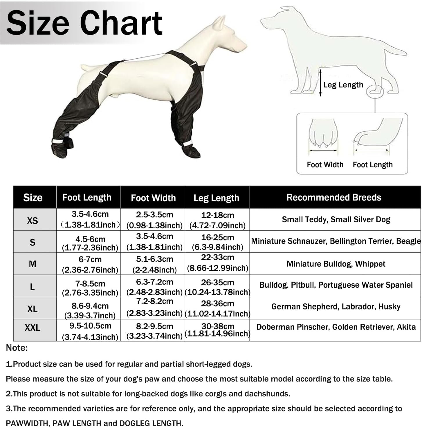 Dog Boots with Suspenders – Adjustable, Anti‑Slip Waterproof Paw Protectors