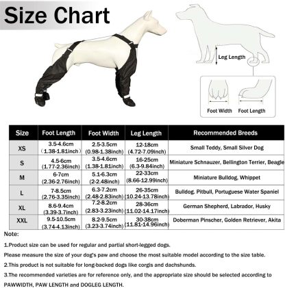 Dog Boots with Suspenders – Adjustable, Anti‑Slip Waterproof Paw Protectors