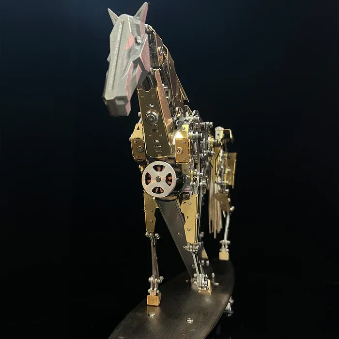 Mechanical Running Horse – 3D Metal Puzzle Assembly Kit 🐎⚙️🔧