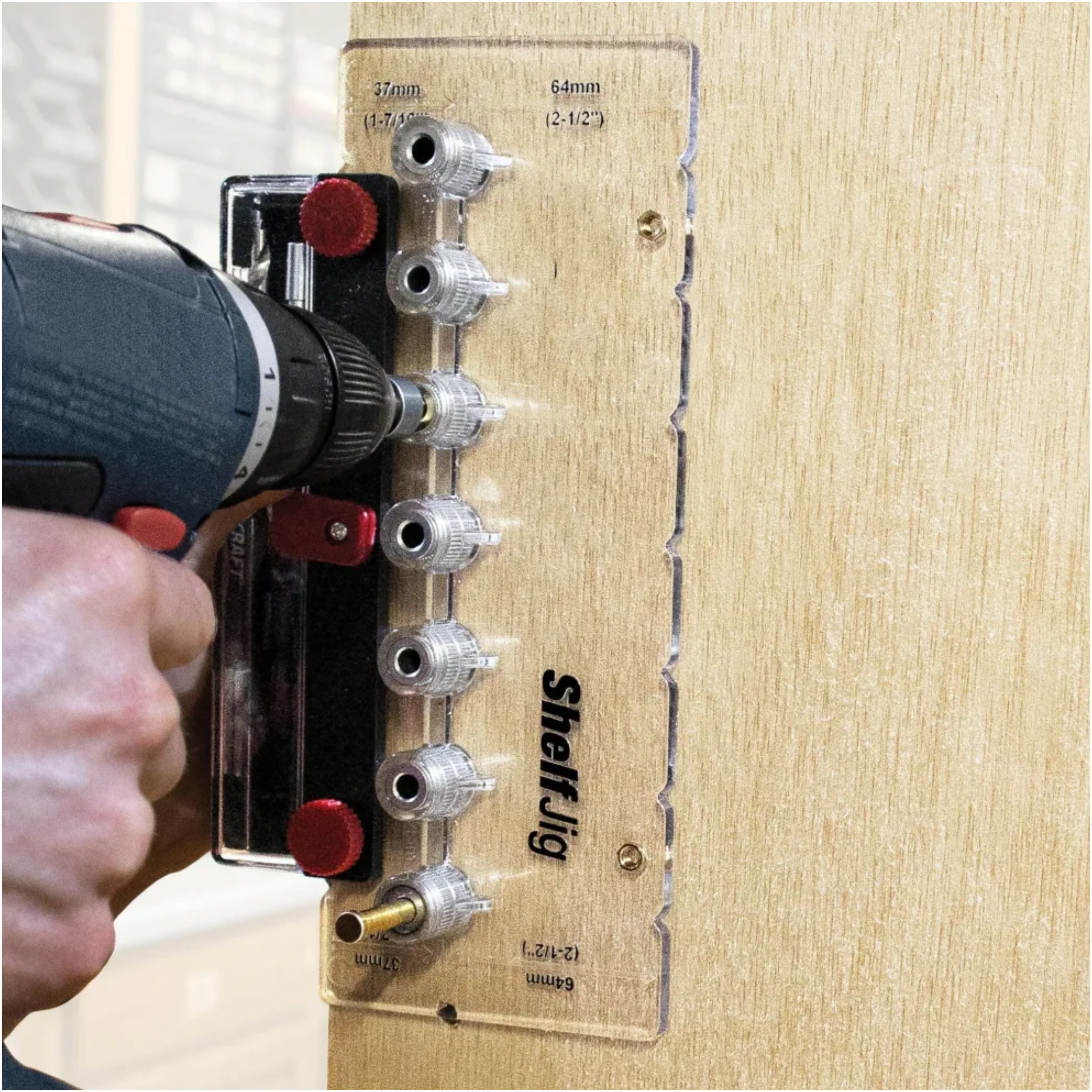 Shelf Drilling Jig – Drill Up to 7 Holes at Once