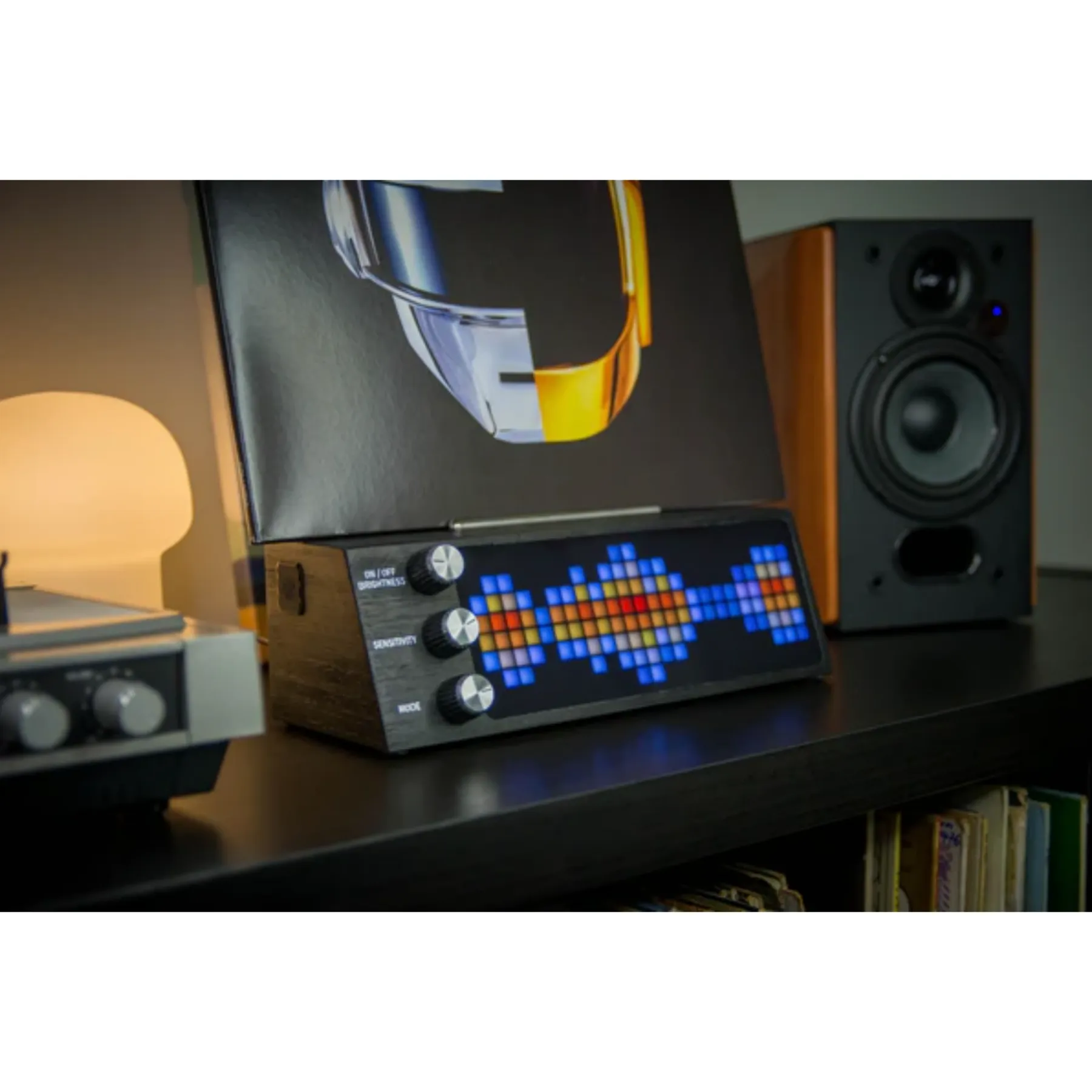 The Ultimate Vinyl Record Rack – Smart LED Stand with Music‑Visualizing Display