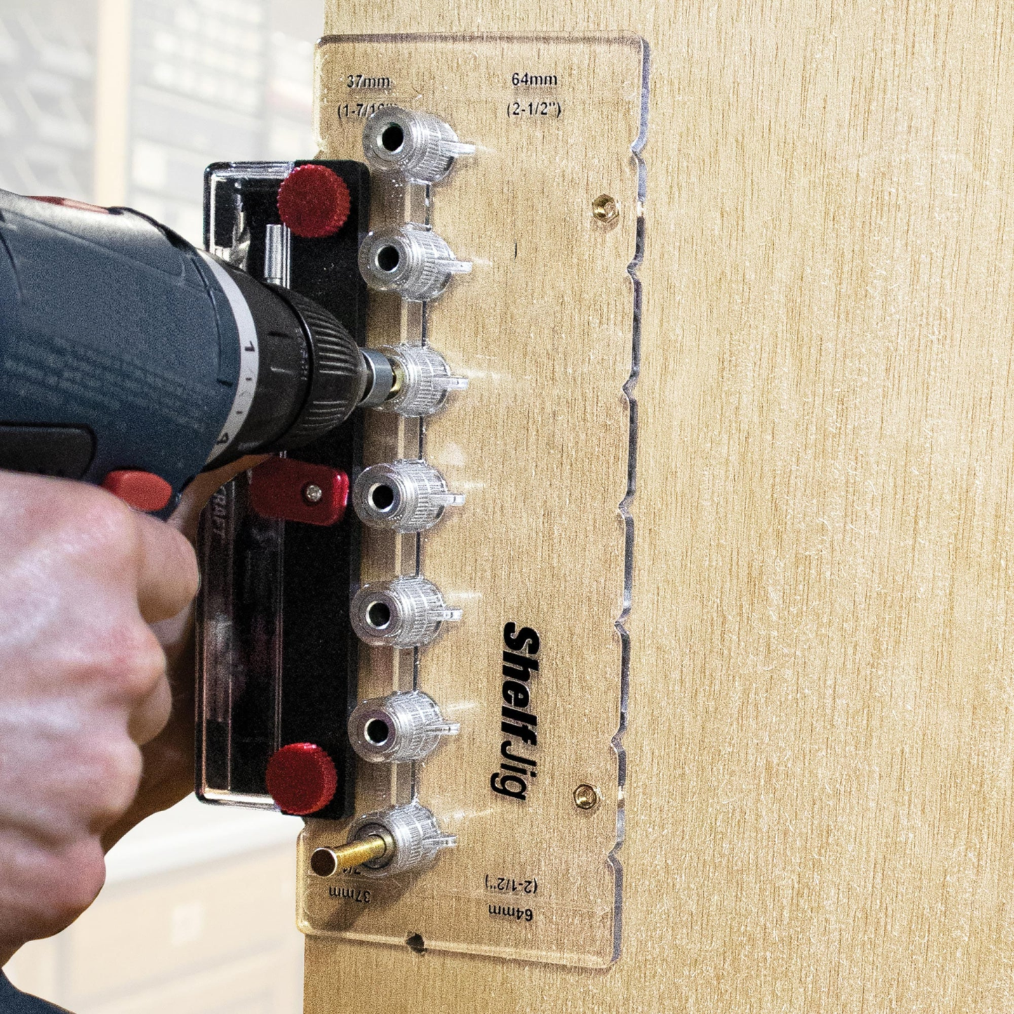 Shelf Drilling Jig – Drill Up to 7 Holes at Once