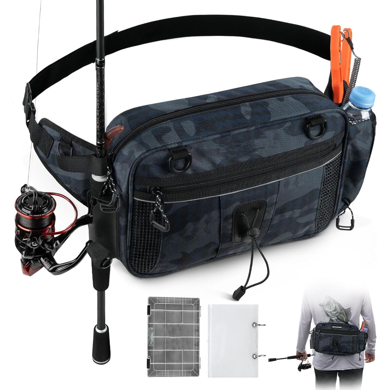 Fishing Waist Bag – Waterproof Tackle Storage Pack