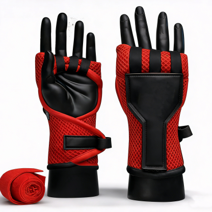 Hand Wraps – Professional Boxing and Muay Thai Training Wraps with Thumb Loop and Knuckle Protection