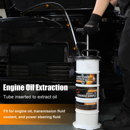 Fluid Extractor – Manual Vacuum Oil Extractor with Pump Tank & Brake Bleeding Kit