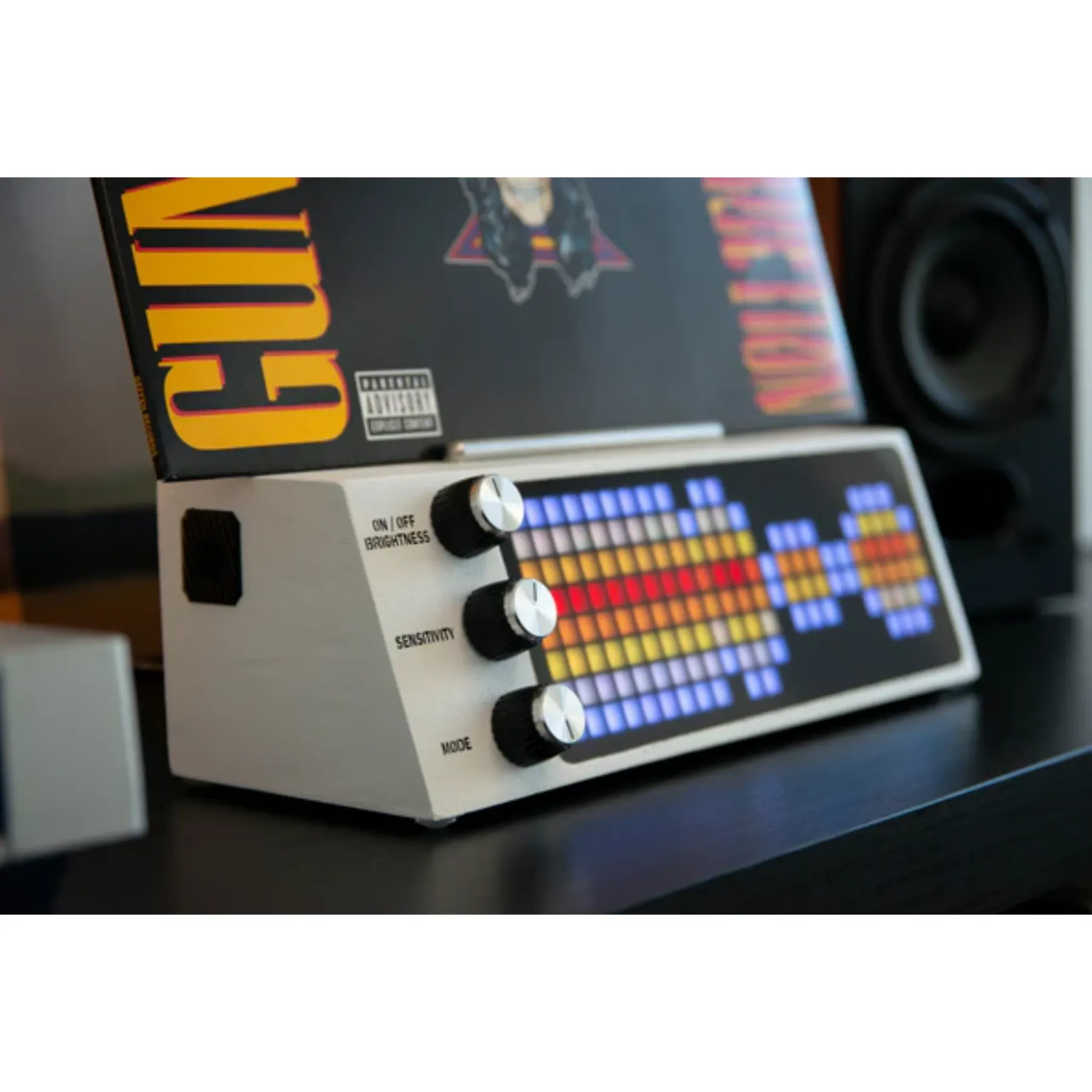 The Ultimate Vinyl Record Rack – Smart LED Stand with Music‑Visualizing Display