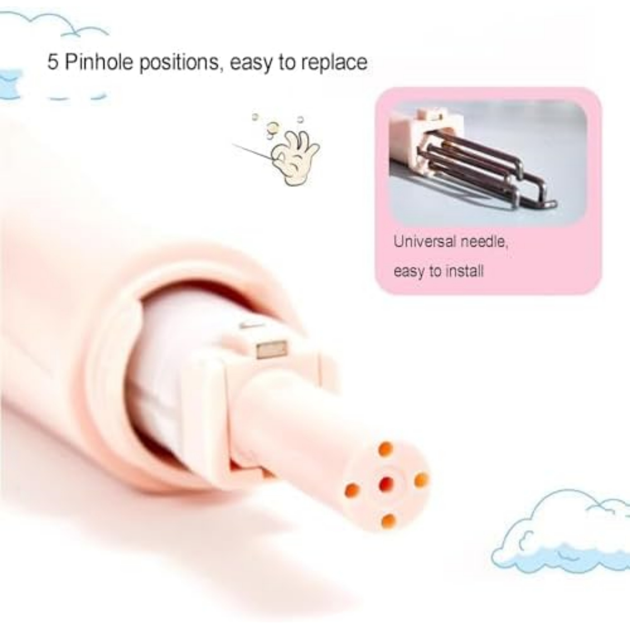 Electric Felting Tool – Handheld Rechargeable, 5‑Speed Control