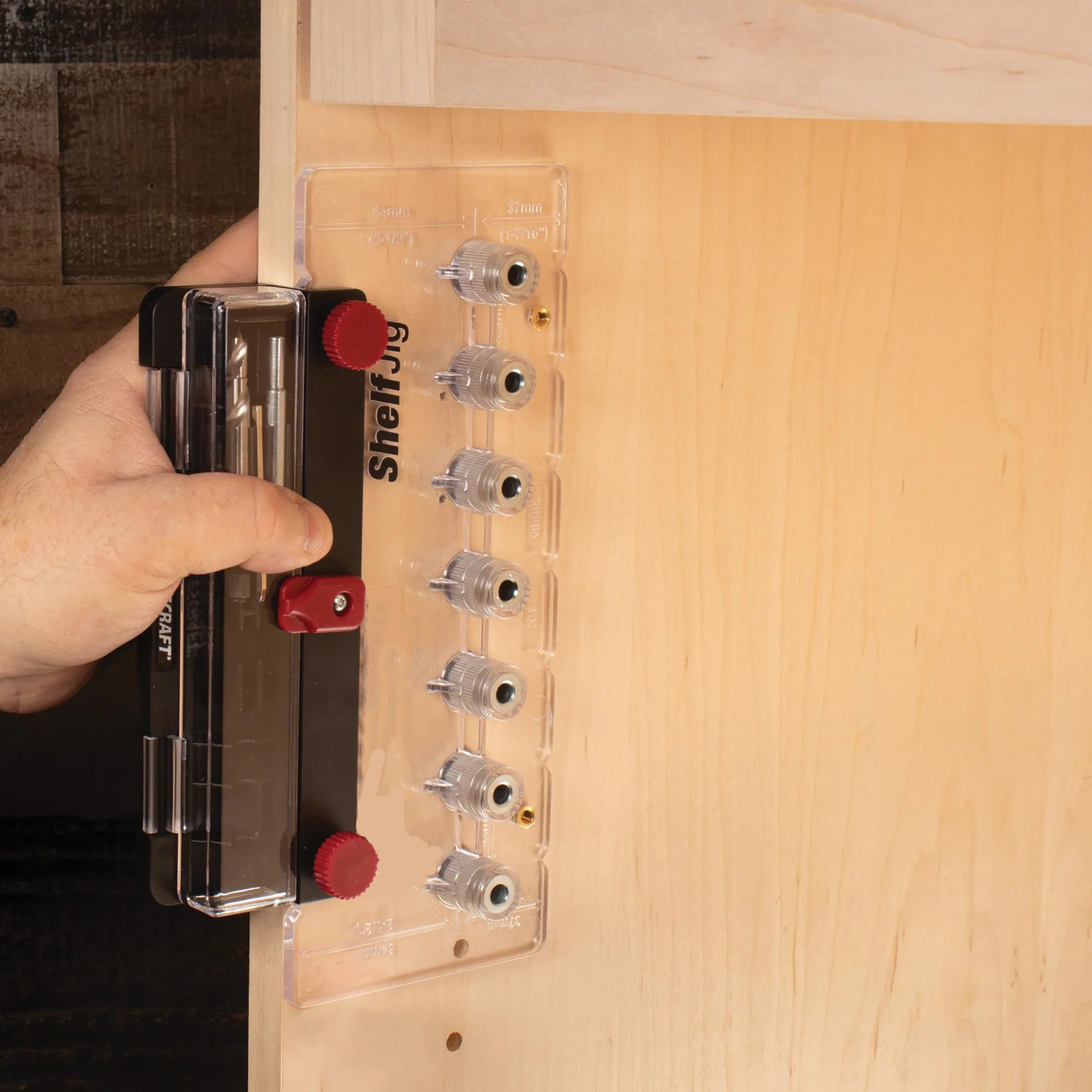 Shelf Drilling Jig – Drill Up to 7 Holes at Once
