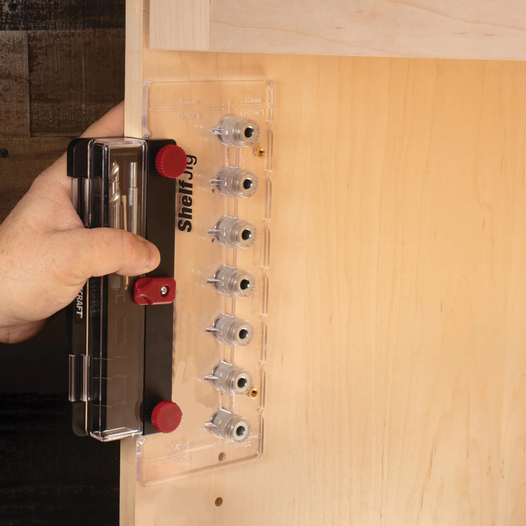 Shelf Drilling Jig – Drill Up to 7 Holes at Once