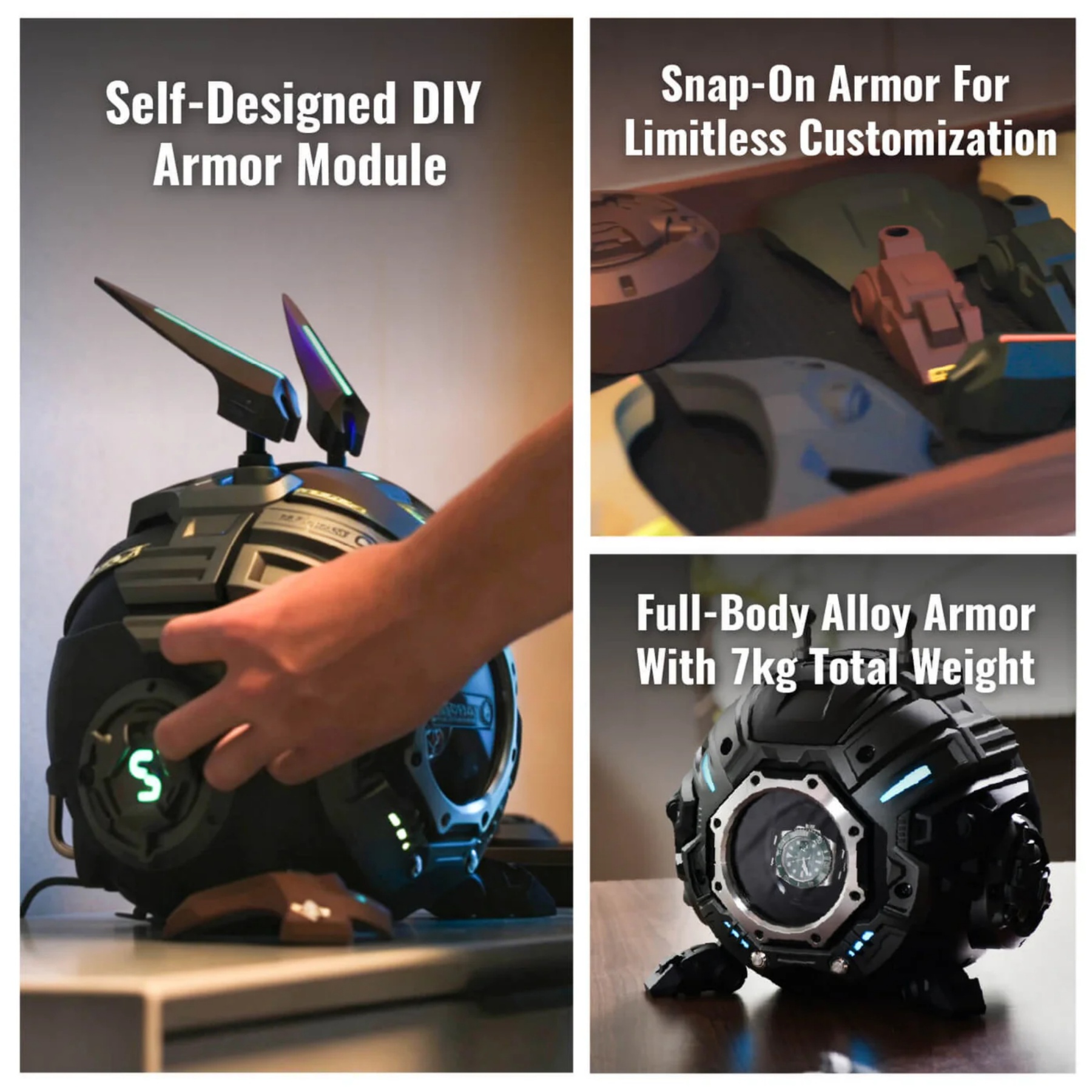 Gravity Furnace Cyber‑Mecha Watch Winder – Robot Arm, Touchscreen & USB‑C