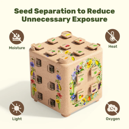 A Storage Box for 38 Varieties of Selected Vegetable and Herb Seeds – Modular Seed Organizer