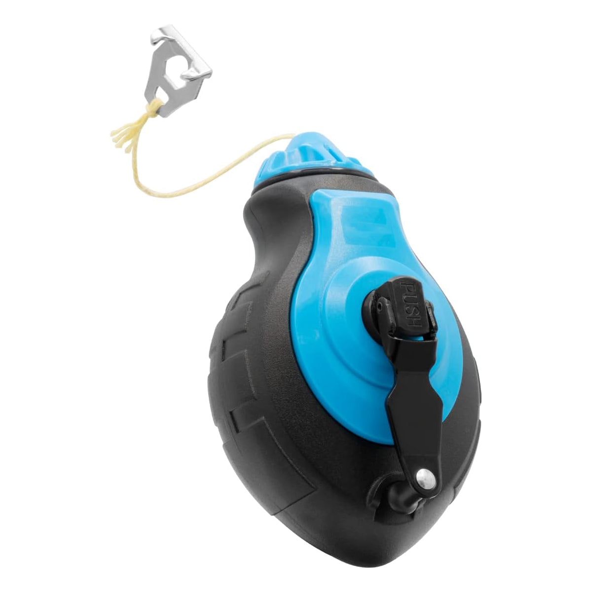Chalk Line Tool - 100 Feet Thick Line, Hook Design, 6:1 Gear Ratio, Metal Handle
