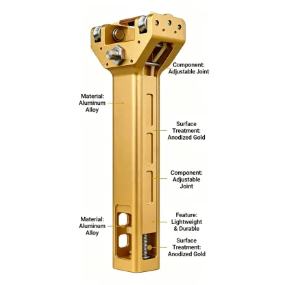 Professional telescopic aluminum alloy slingshot