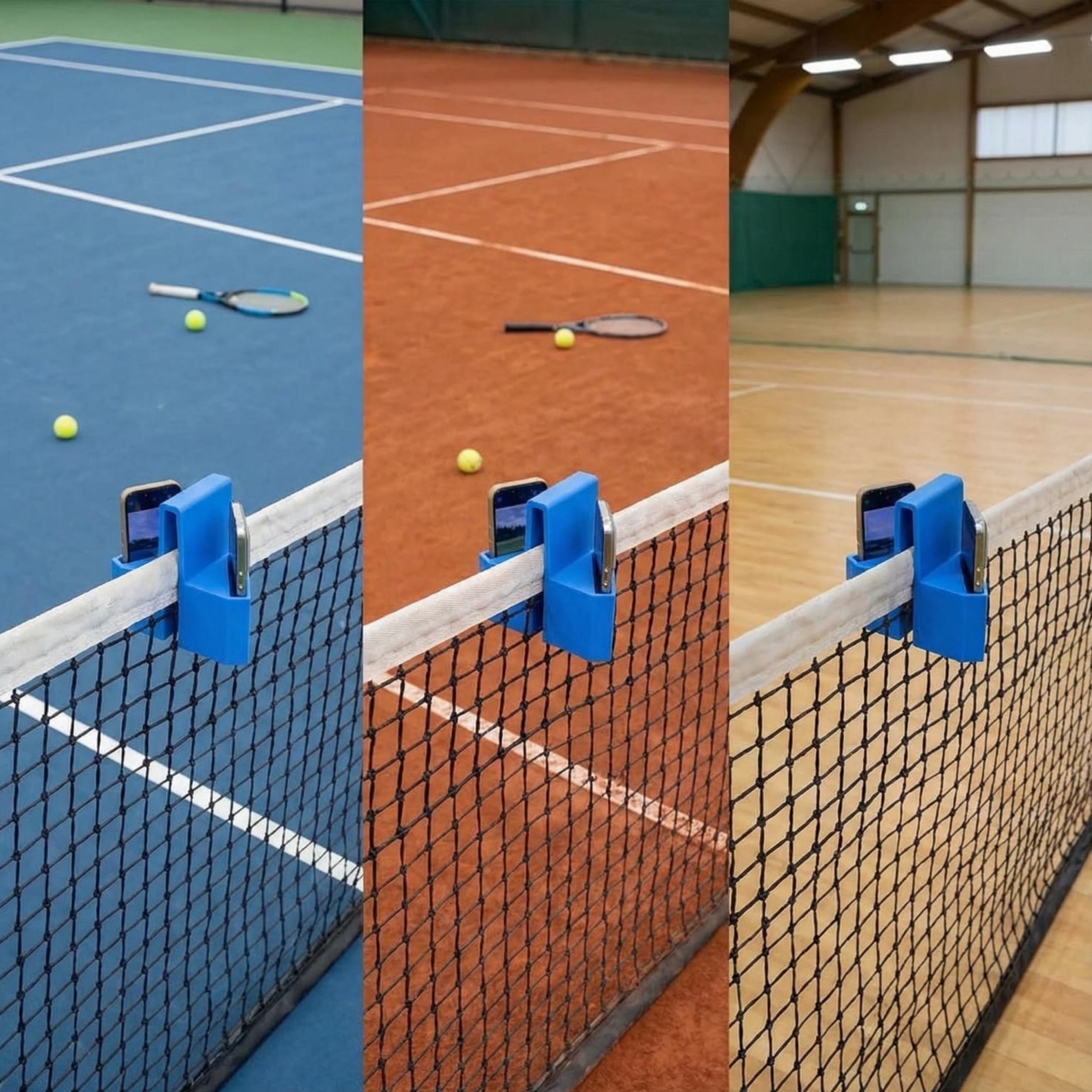 Tennis Camera Mount for Fence – Secure Phone Holder for Padel, Pickleball & Tennis