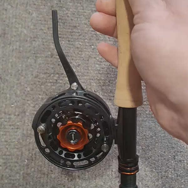 Semi-automatic fishing rod reel