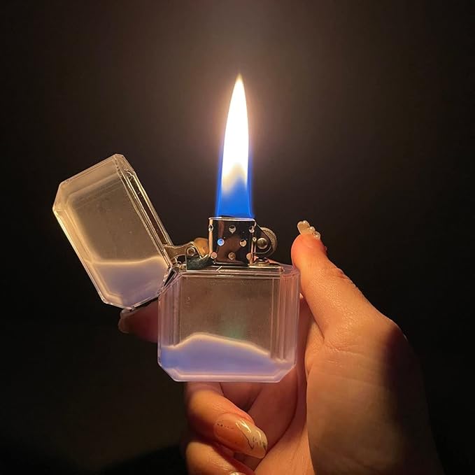 Glowing quicksand lighter with all-metal structure
