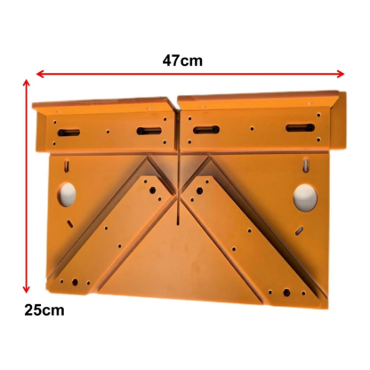 45-Degree Miter Guide for Door & Window Trim – 8mm Thick, 90°/45° Guides