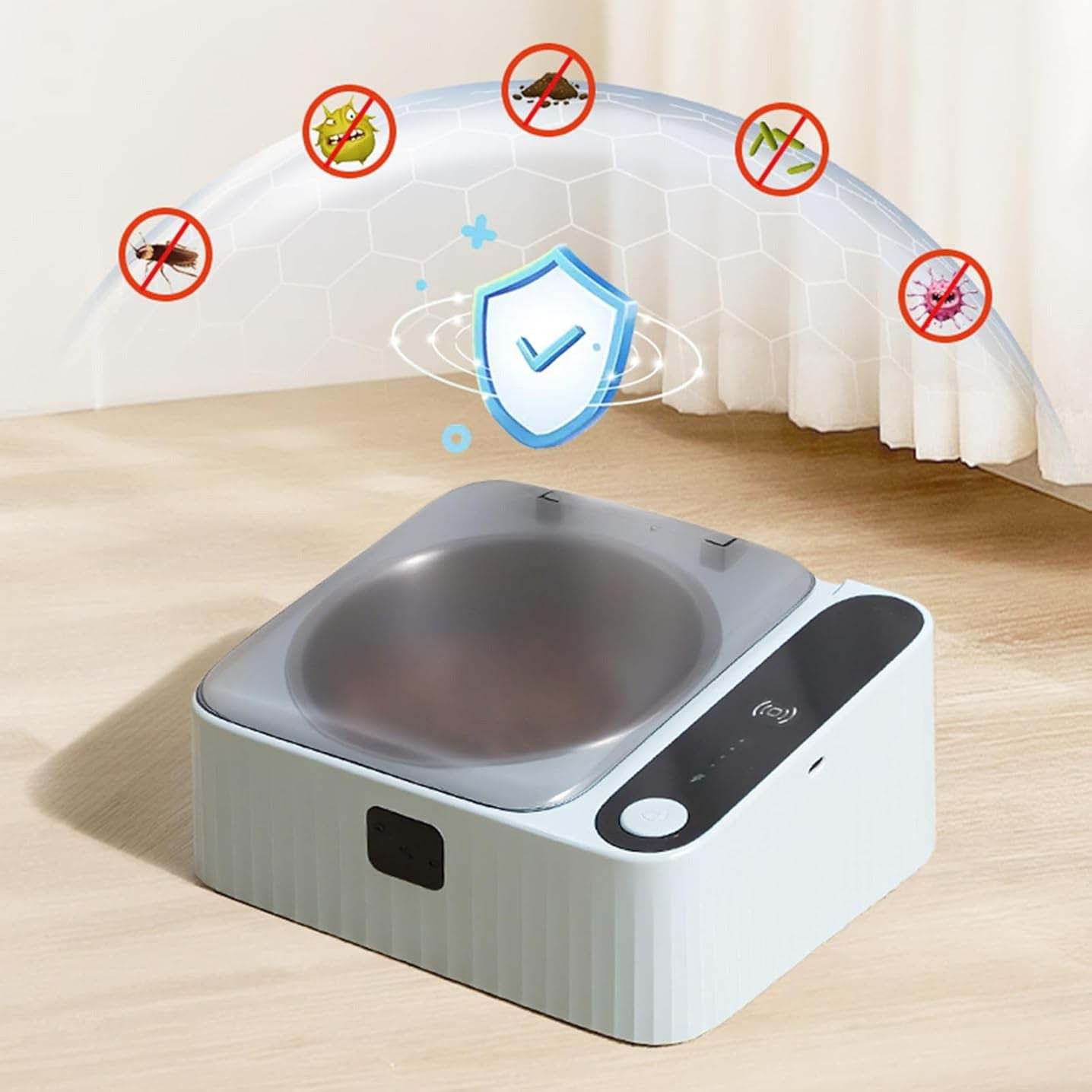 Smart Automatic Pet Feeder with Infrared Sensor Lid, Keeps Food Fresh and Clean