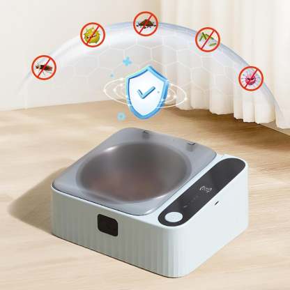 Smart Automatic Pet Feeder with Infrared Sensor Lid, Keeps Food Fresh and Clean