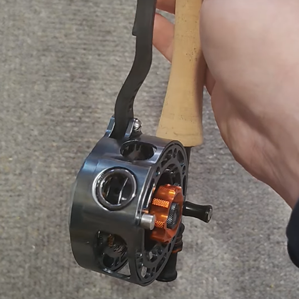 Semi-automatic fishing rod reel