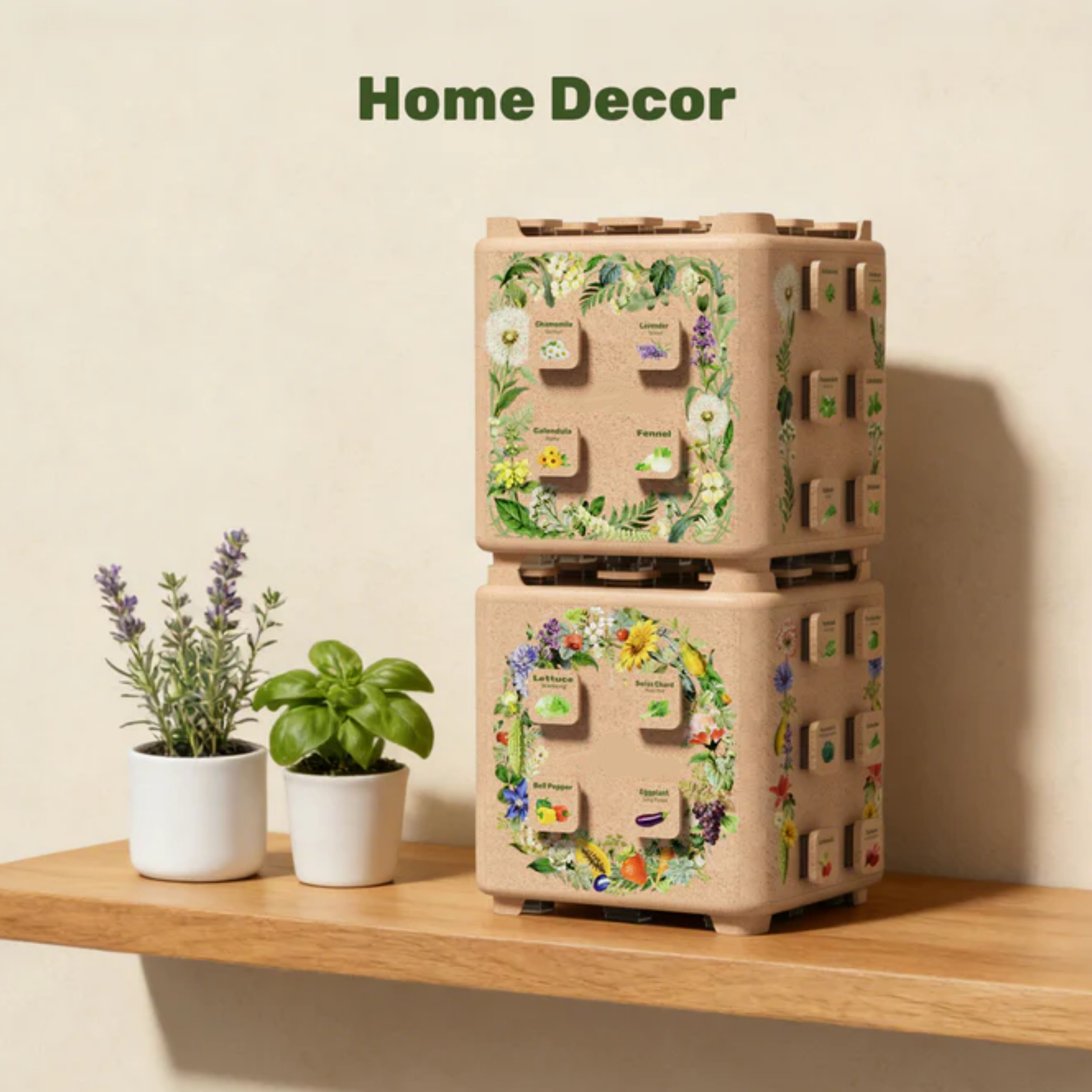 A Storage Box for 38 Varieties of Selected Vegetable and Herb Seeds – Modular Seed Organizer