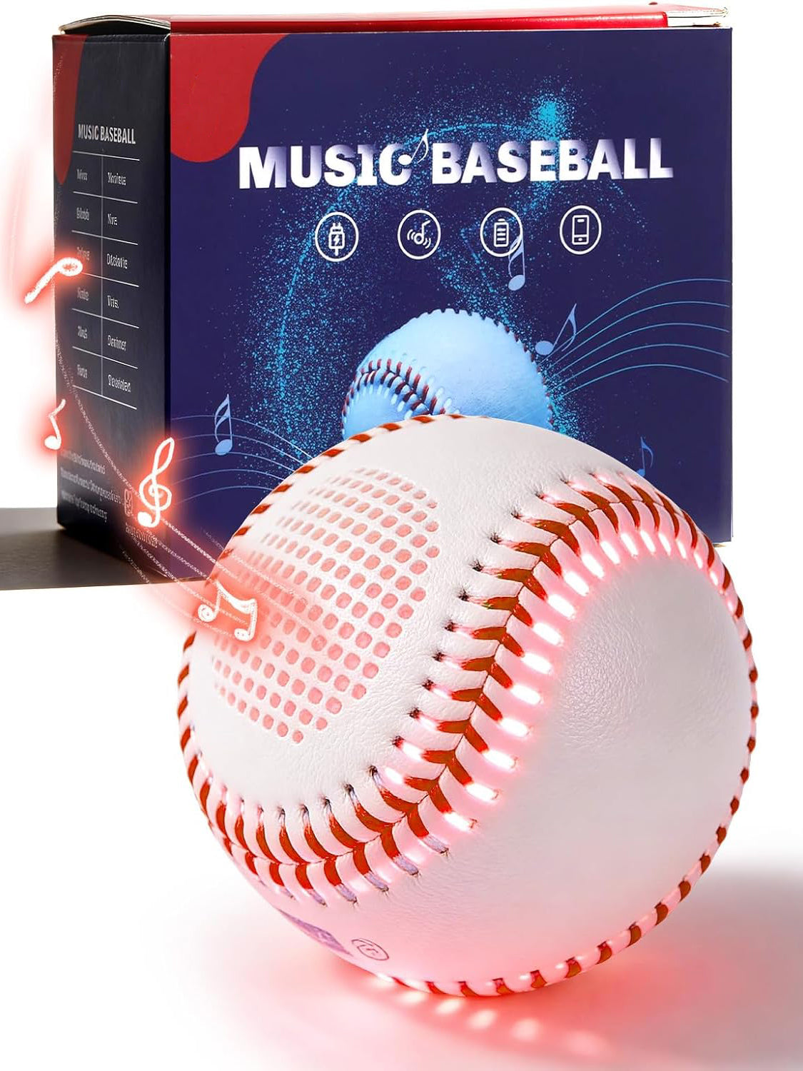 Light-Up Baseball with Bluetooth Speaker